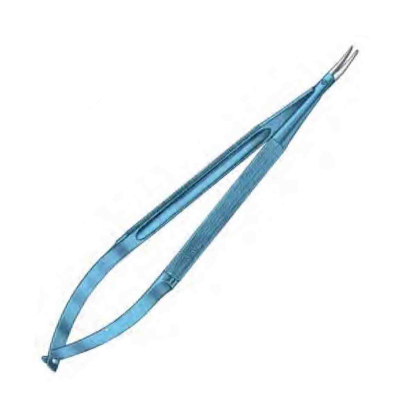 CORONARY TİTANYUM MİKRO PORTEKÜ TIRTIL SAPLI EĞRİ KİLİTLİ 18 CM